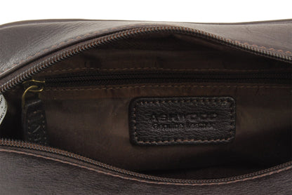 ASHWOOD - Leather - Laundry Bag/Shaving Bag Chelsea - Brown