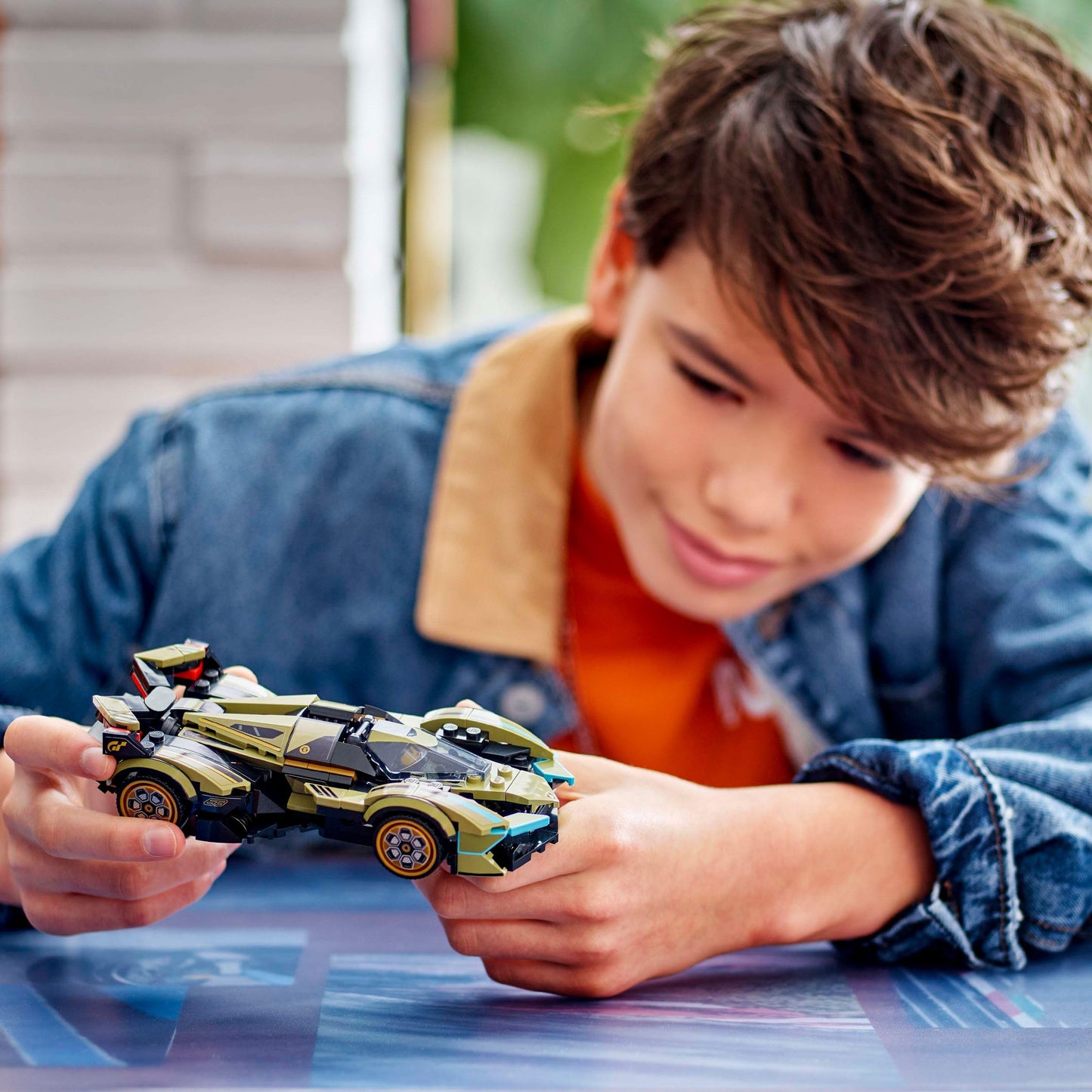 LEGO Speed Champions Lamborghini Lambo V12 Vision GT supercar, toy car with buildable model for kids, gift for boys, girls, and gaming fans 76923