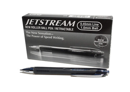 Uni-Ball 9008020 Jetstream rollerball pen with push mechanism black