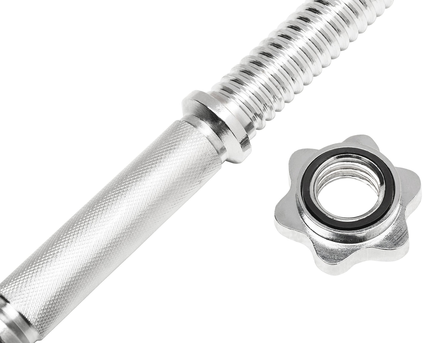 Bad Company chrome dumbbell barbell including star closures 30/31 mm I 2 pieces - 51 cm