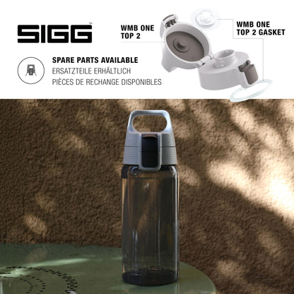 SIGG - Kids Water Bottle - Viva One Anthracite - Suitable for Carbonated Drinks - Leak-proof - Dishwasher Safe - BPA-free - Sports & School - Gray - 0.5L