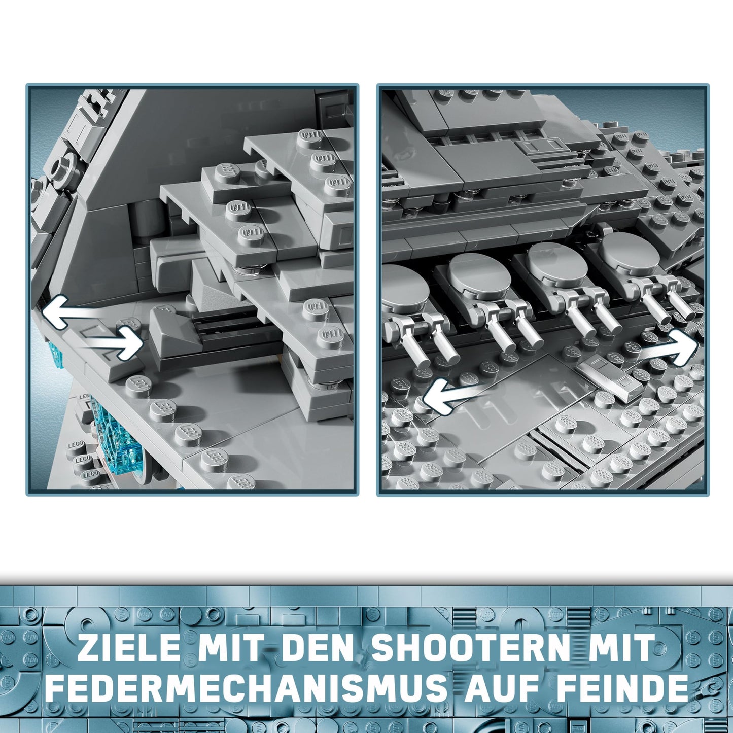 LEGO Star Wars 75394 Imperial Star Destroyer - spaceship toy with detailed interior and 7 minifigures - birthday gift for boys aged 10 and up and adult fans