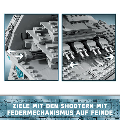 LEGO Star Wars 75394 Imperial Star Destroyer - spaceship toy with detailed interior and 7 minifigures - birthday gift for boys aged 10 and up and adult fans