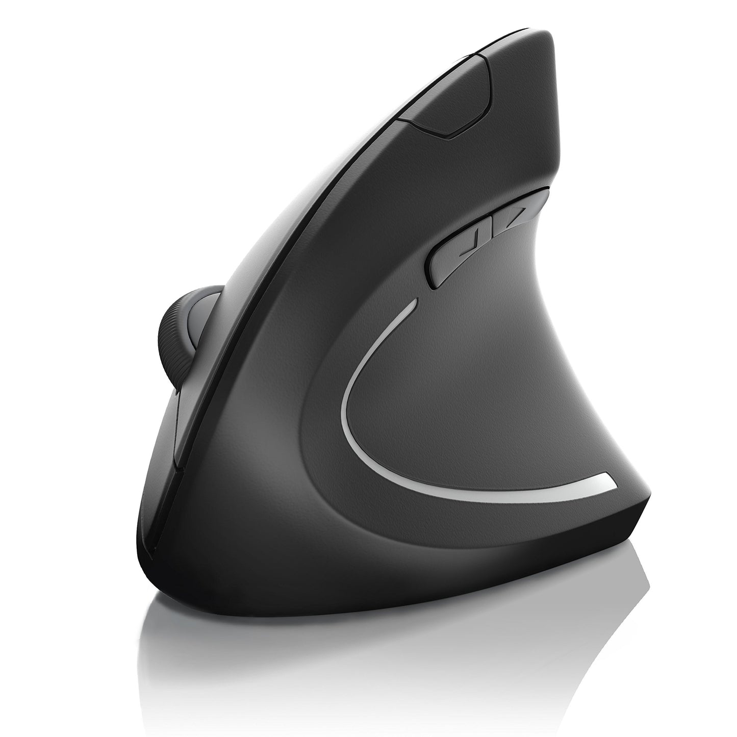 CSL - Optical wireless mouse - vertical design - ergonomic - prevents mouse arm and tennis elbow - gentle on the arm - 5 buttons