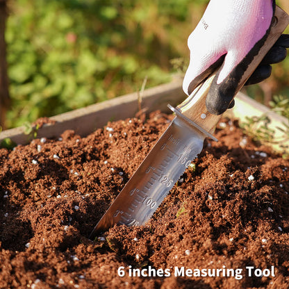 Berry & Bird Hori-Hori Garden Knife, Ground Shovel Barebones 7" serrated blade pruner for removing weed roots gardening digging tool.