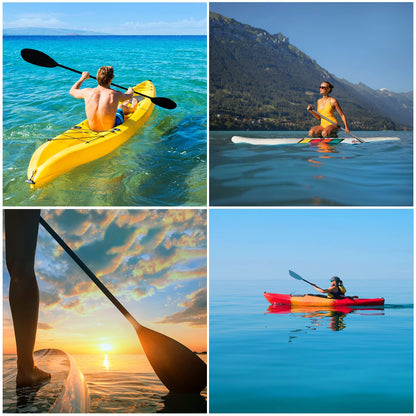 ALPIDEX 2 in 1 Paddle SUP Kayak Adjustable Lightweight Double Paddle Telescopic Paddle 160-207cm Aluminum Stand Up Paddle Board Kayaking, Color: light blue