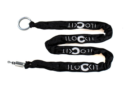 I LOCK IT frame lock for your bike with an insert chain and bag.