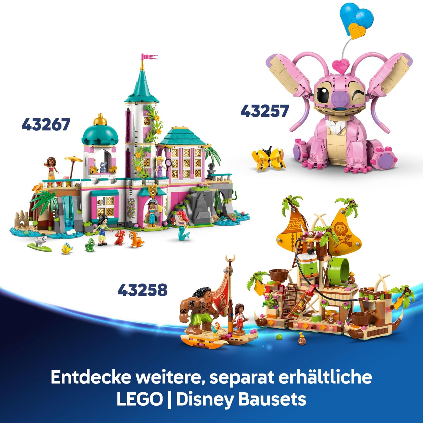 LEGO | Disney Lucky & Penny 101 Dalmatians - Puppies Playset - Animal figures with movable heads, legs & tails - Bones & TV - Gift for girls aged 6+ - 43271