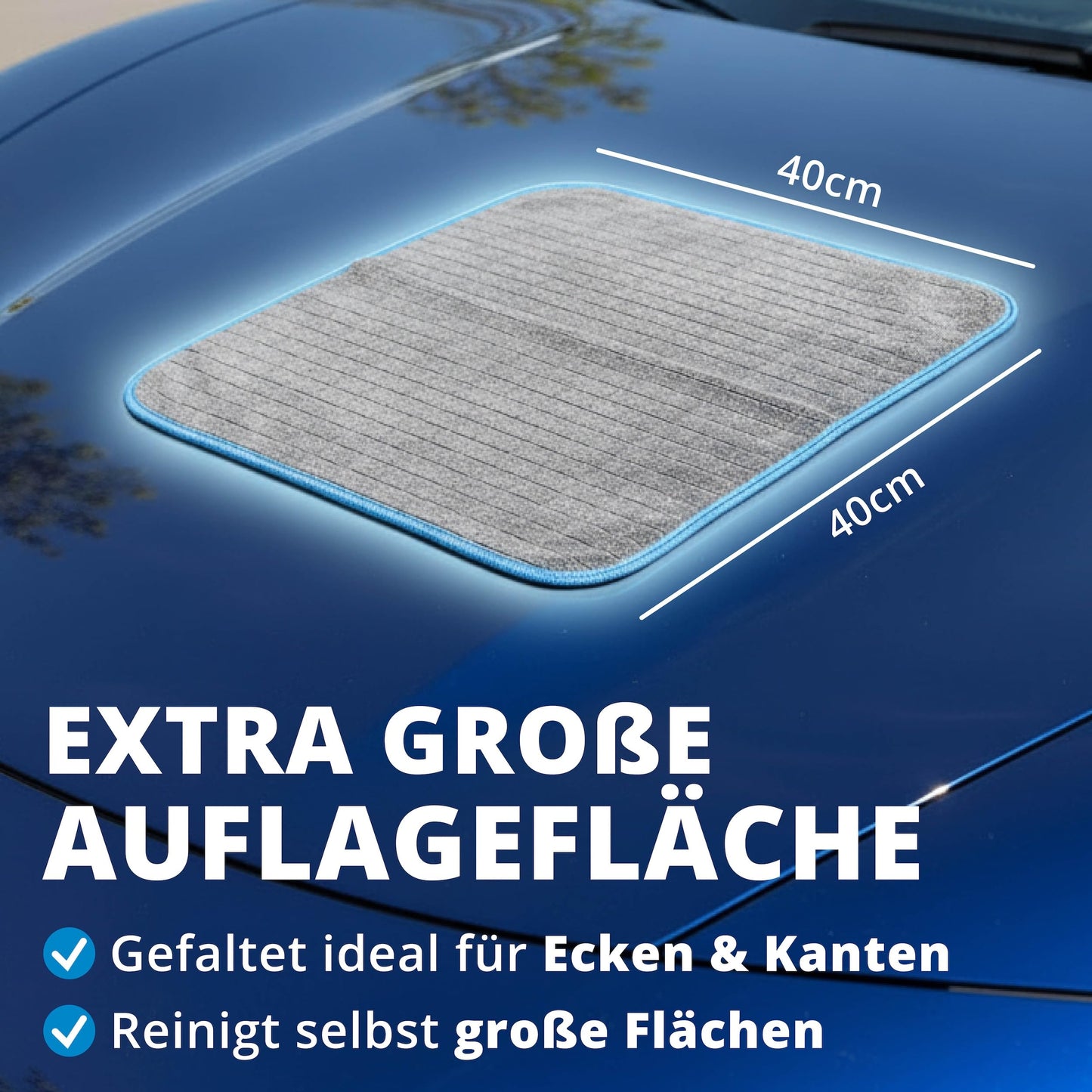 LICARGO Microfiber Towels Car Set 380GSM - 24 Pieces - 40x40cm - Cleaning Cloths for Car Cleaning - Polishing Cloth - Lint-Free Microfiber Towels for Car, Motorcycle & Household, Microfiber Cloth Car Care