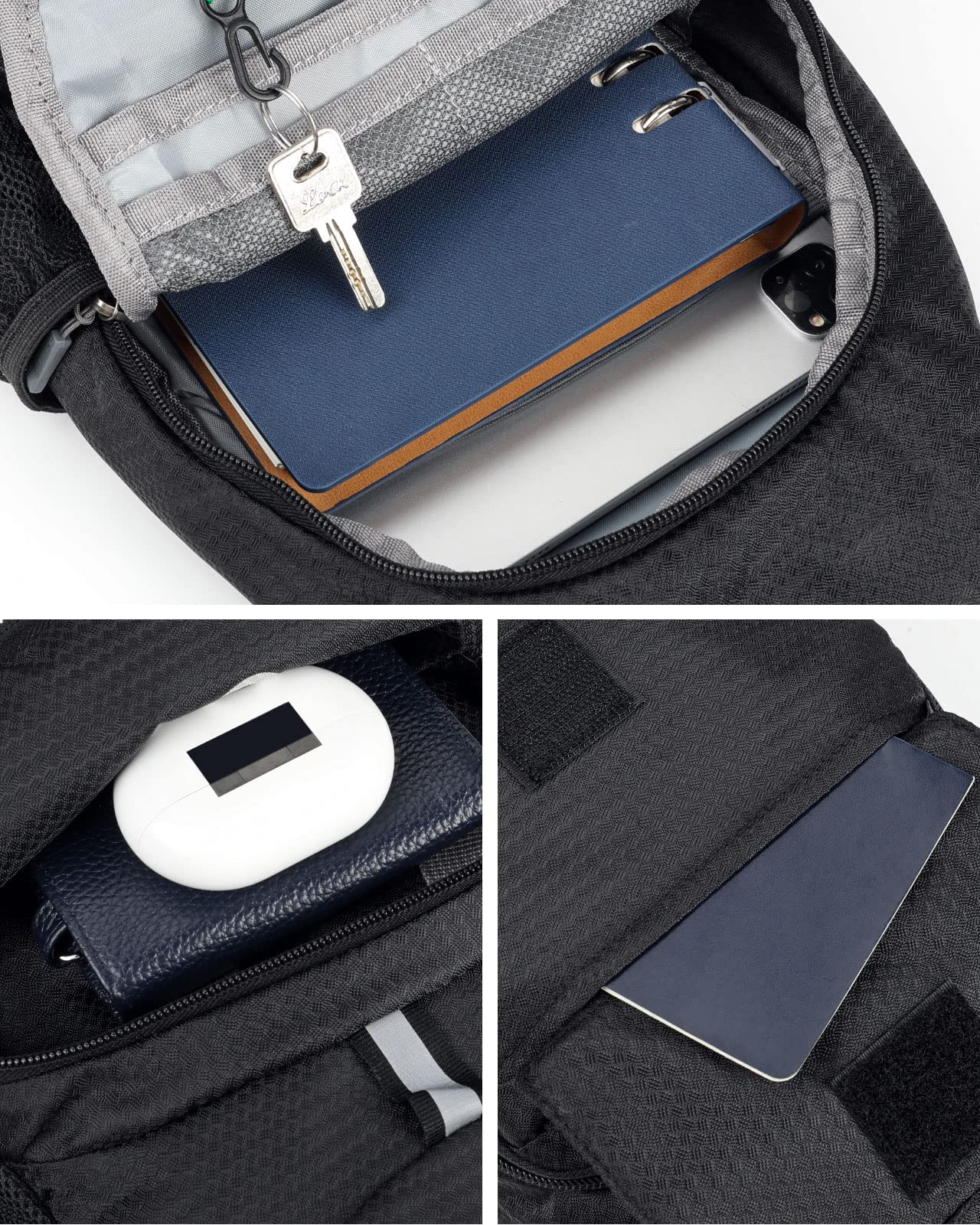 WATERFLY Chest Bag Sling Bag Small: Foldable Crossbody Bodybag Crossbag Slingbag Crossover Single Chest Backpack Shoulder Bag Shoulder Backpack Cross Body Men Women Travel Hiking