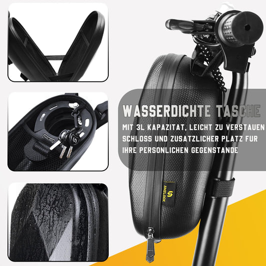 AMZLOCK E Scooter Lock with Bag | 8mm Thick Chain Lock | Handcuff Lock for E Scooter | with 3 Keys | 1.6kg/75cm High Security Lock