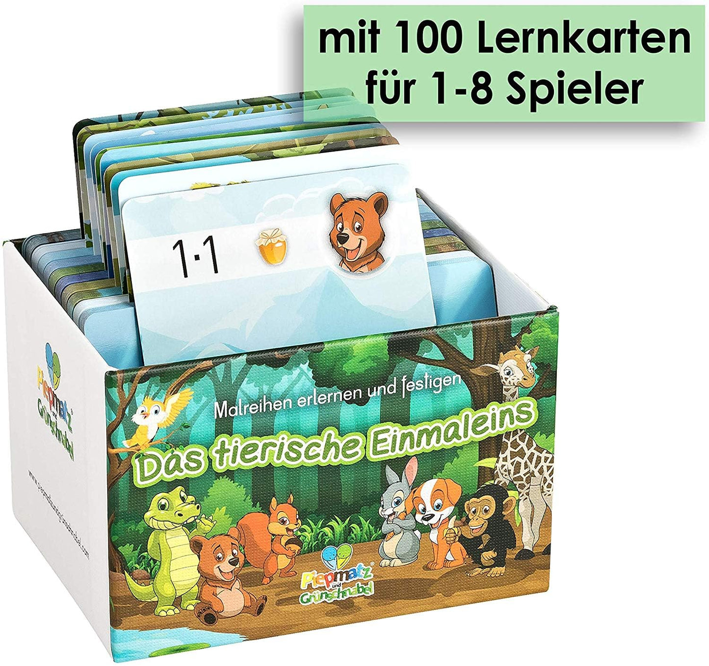 Birdie and Rookie THE ANIMAL MULTIPLICATION TABLE | Playfully learning the times tables | Children's game | Multiplying from 1-100 | Concentration game for kids | For 1-8 players aged 6 and up