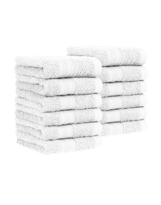 12-piece guest towel set in various colors. 100% cotton. 12-pack of guest towels 30x50 cm white.