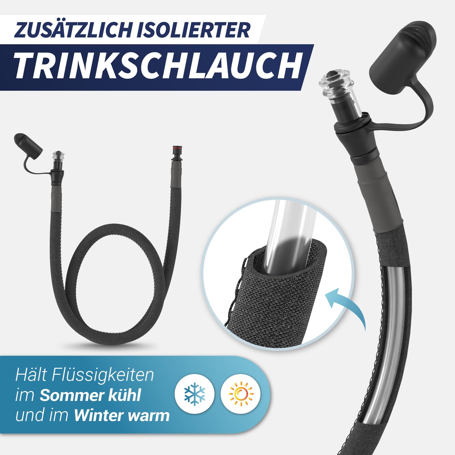 SASMO® hydration bladder 2l | with insulated drinking tube