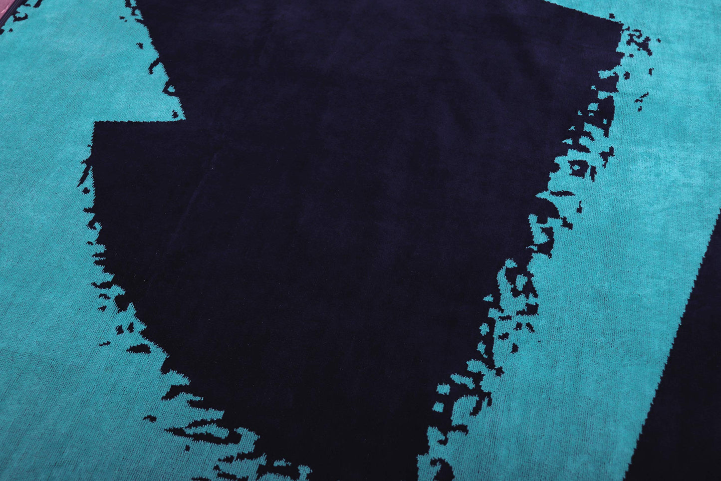jilda-tex Beach towel 90x180 cm Bath towel Beach towel Hand towel 100% cotton Velour terry Easy-care (Nordic Blue)