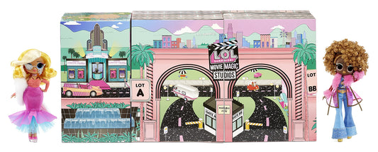 L.O.L. Surprise! OMG Movie Magic Studio - Over 70 surprises, 12 dolls, 4 backdrops, accessories, and more - 2-in-1 packaging playset for collecting - Gift for boys and girls ages 4 and up.