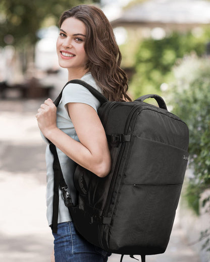 Inateck 40L Super Large Carry-on Travel Backpack Laptop Backpack for 15.6-17 Inch Notebooks, Flight Approved Cabin Backpack for Weekender.