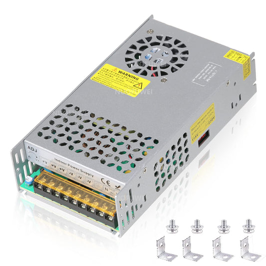 Transformer DC 24V 15A 360W Power Supply Switching Power Supply 230V AC to DC Power Supply 24Volt 15A Transformer Industrial Adapter for LED Strip Light CCTV Camera Radio SMPS 110V/220V (2023 Upgraded)