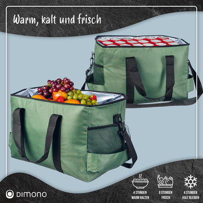 Large 45-liter insulated cooler bag XXL ice bag picnic bag for camping, traveling, vacation (45 liters, green)