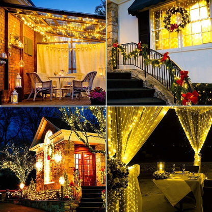 100M LED String Lights with 1000 LEDs Copper Wire, Waterproof Christmas Lighting with 8 Modes for Outdoor Indoor Decoration in Rooms, Christmas, Trees, Garden, Party, Wedding Decor, Warm White