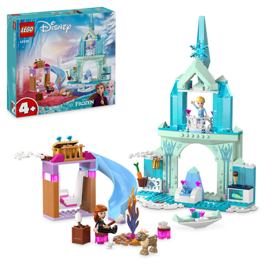 LEGO Disney Frozen Elsa's Ice Palace, Ice Queen Castle Toy & Disney Princess Rapunzel Music Box, Princess Toy