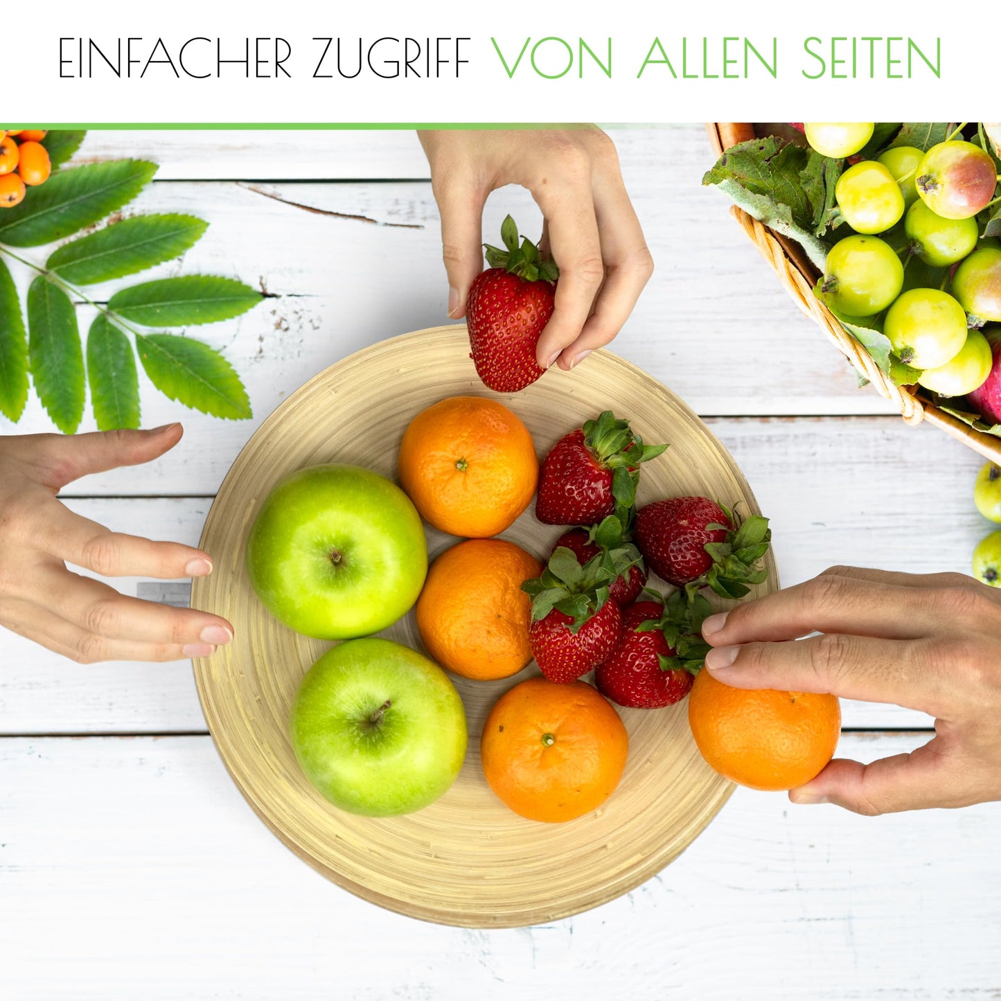 Natural fruit stand - Removable fruit bowls - EXPIRES 05/2025 - Modern fruit bowl - Bamboo wood fruit stand - Fruit plate - Fruit basket - Fruit storage - 2-tier fruit stand