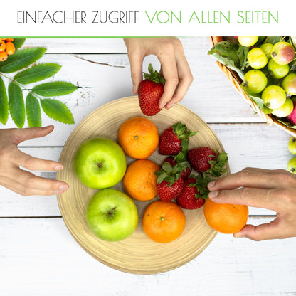 Natural fruit stand - Removable fruit bowls - EXPIRES 05/2025 - Modern fruit bowl - Bamboo wood fruit stand - Fruit plate - Fruit basket - Fruit storage - 2-tier fruit stand