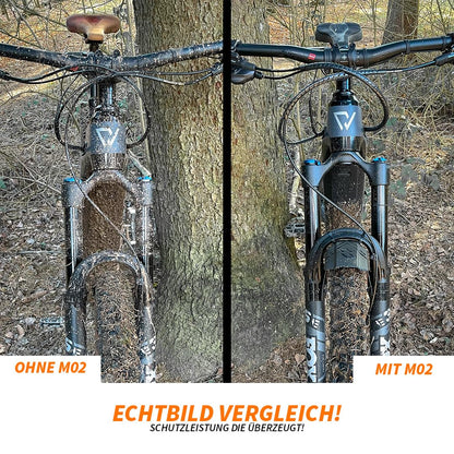 Unleazhed M02 | Mountainbike Mudguard | Made in Germany | Solid front wheel fender | Bike accessory for mountain bikes
