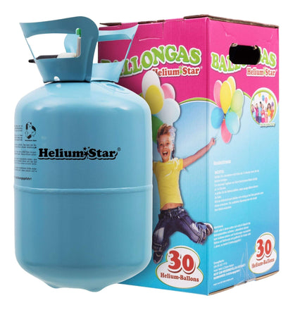 HeliumStar Helium Disposable Cylinder - 200 Liters - up to 30 balloons - Helium Tank Balloon Gas Birthday Wedding Party