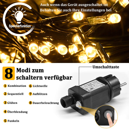 LED light net 6x4m 480LEDs string light net 8 modes curtain light with plug for Halloween Christmas wedding party indoor and outdoor decoration, connectable, warm white