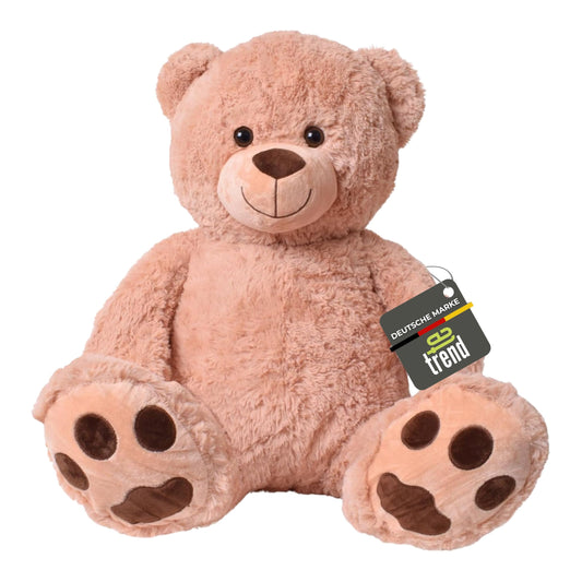 TE-Trend XXL Teddy Bear 100cm - sweet giant teddy for cuddly hours - brown teddy bear - plush toy XXL for unforgettable gift moments - plush bear - giant bear for kids & adults