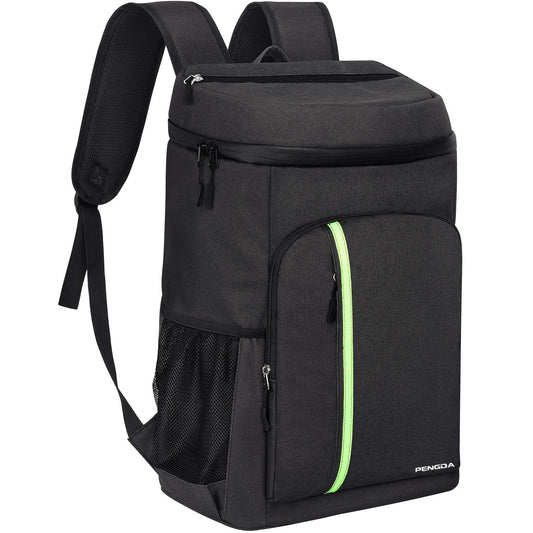 PENGDA Cooler Backpack Large - 30L Cooler Backpack Insulated Picnic Bag Waterproof Ultralight Picnic Backpack Men Women Cooler Bag for Camping, BBQ, Hiking, Picnic (Black)
