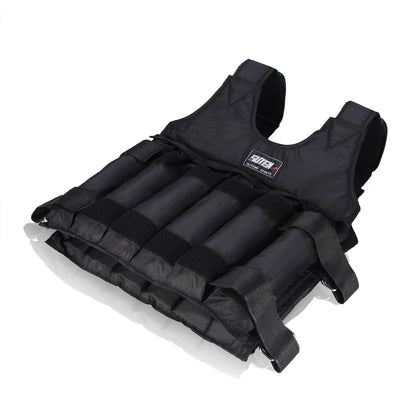 Adjustable weight vest for comfortable strength training. Suitable for men and women for jogging or running with a weight capacity of up to 50KG. Training fitness sports jacket.