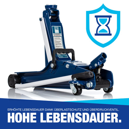 NTG Hydraulic Jack 2t -TUV Certified- Low Profile Floor Jack 2000kg 85-375mm Car Workshop, Cars & Lowered Vehicles - up to 2,000 kg Load Capacity