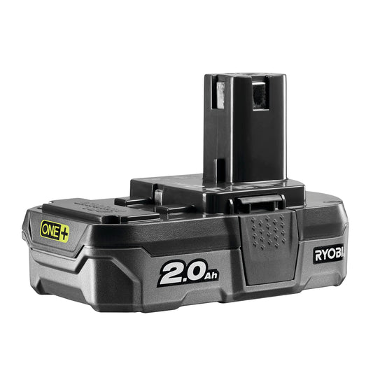 RYOBI 18V ONE+ 2.0 Ah Lithium+ Battery RB18L20 (Compatible with all RYOBI 18V ONE+ devices, IntelliCell™ battery technology with individual cell monitoring, overload protection)