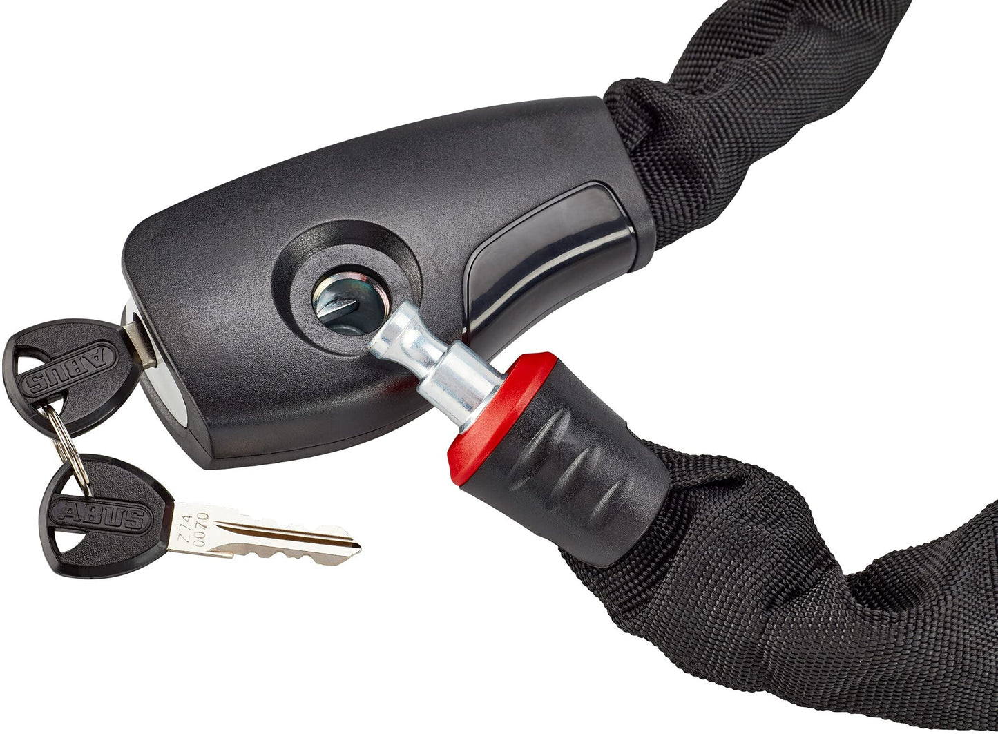 ABUS chain lock Iven Chain 8210 - bike lock made of hardened steel & chain lock Steel-O-Chain 8807K - flexible bike lock made of hardened steel - ABUS security level 8-110 cm - black