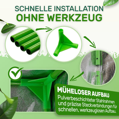 Melko - Growbox 60x60x120 cm set with 3-in-1 meter - Light & waterproof grow tent made of extra-strong fabric with reflective inner lining - Grow tent cultivation tent for hydroponics for plant cultivation