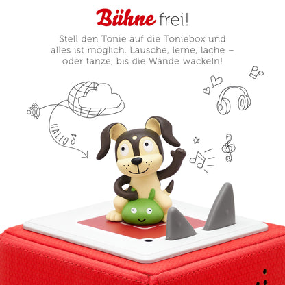 Tonies audio figurine for Toniebox, Favorite Children's Songs - Play and Movement Songs, Children's songs for kids 3 years and older, Playtime approximately 54 minutes.