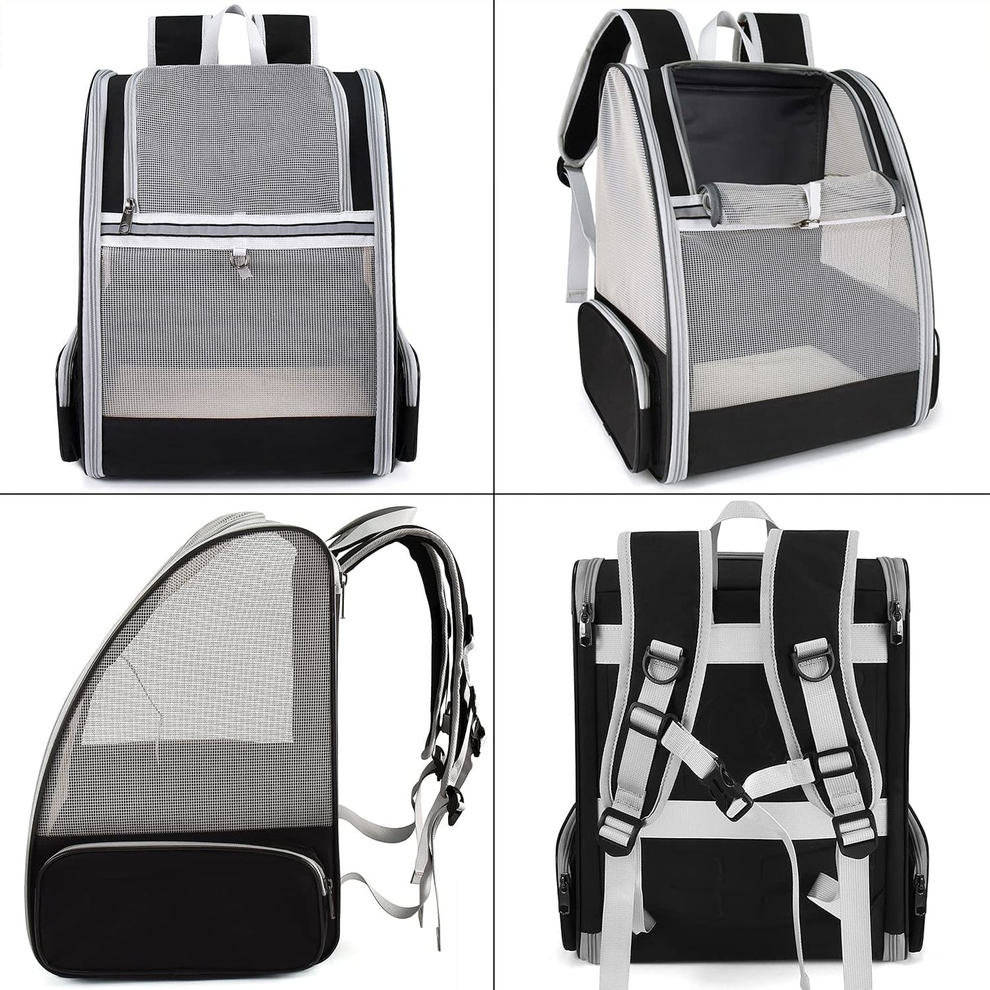 Dog backpack, cat backpack. Backpacks for small dogs and cats, pet carrier transport box cat foldable transport bag dog house breathable travel bag.