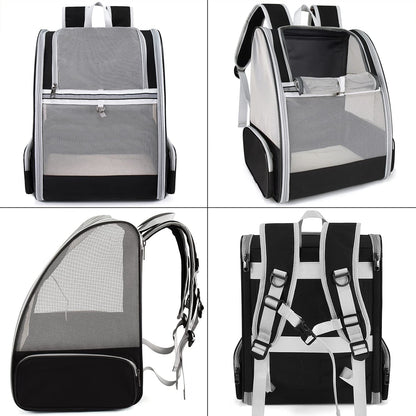 Dog backpack, cat backpack. Backpacks for small dogs and cats, pet carrier transport box cat foldable transport bag dog house breathable travel bag.