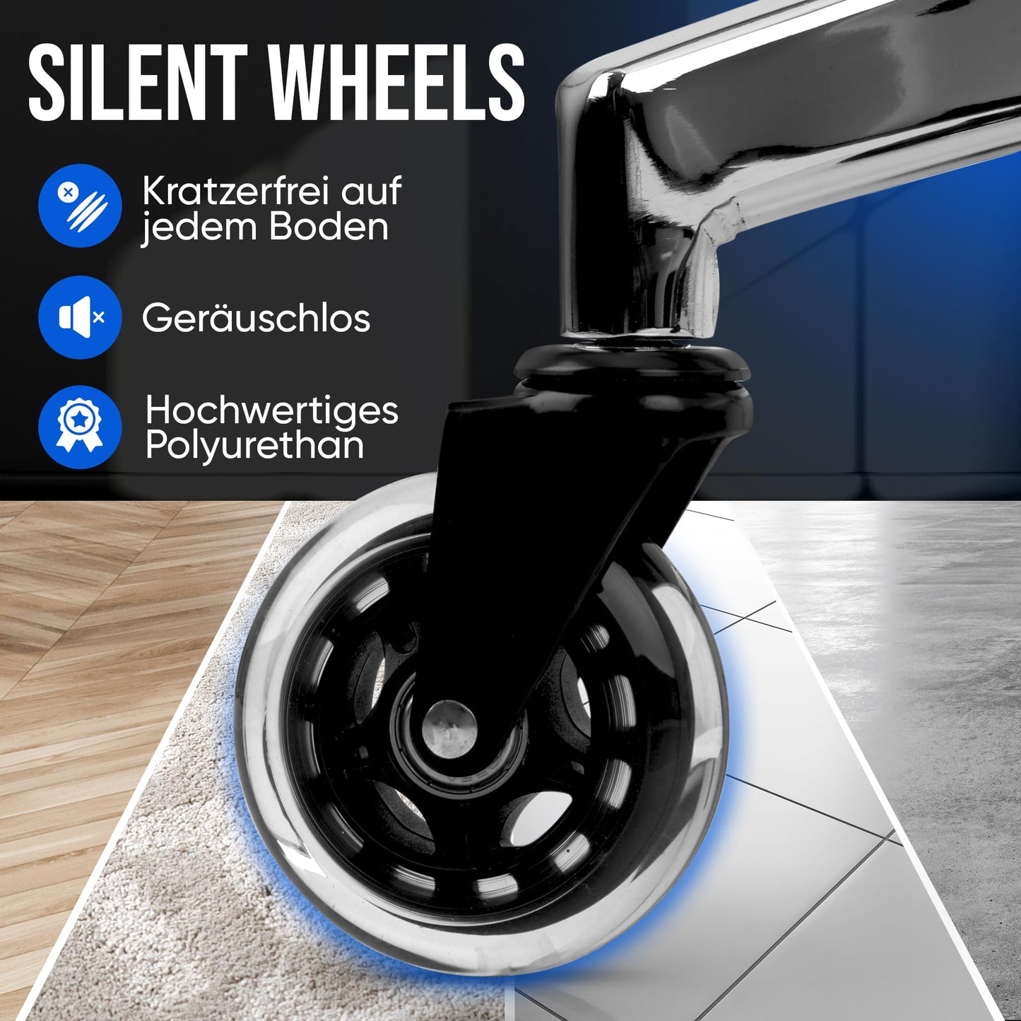 ELITESEATS Office Chair Ergonomic [TOP PICK] Scratch-Free Wheels Breathable | Ergonomic Desk Chair | Office Chair 150 kg Capacity | Computer Chair | Swivel Chair | Home Office Chair Ergonomic