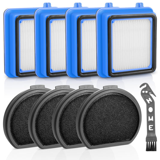 Jollsung ASPK9 Performance Kit for FX9 Vacuum Cleaner Replacement Parts Replacement Filters, 4 Hygiene Filters 4 Pre-motor Filters 1 Cleaning Brush for FX9-1-ANIM FX9-1-MBM