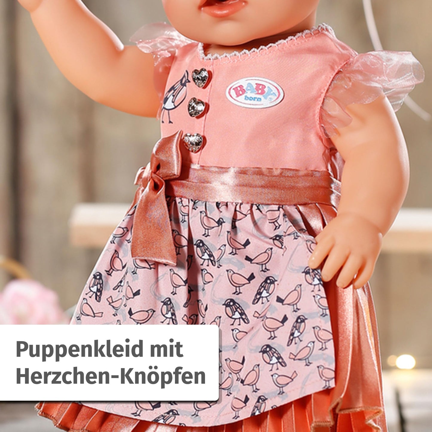 BABY born Dirndl, doll dress for 43cm dolls, 836828 Zapf Creation, Pink