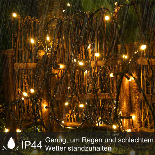 UISEBRT 80m 800 LED String Lights Outdoor Indoor Decoration for Christmas, Easter, Halloween, Wedding, Party, with 8 Lighting Modes, Waterproof IP44 (80m 800LED, Warm White)