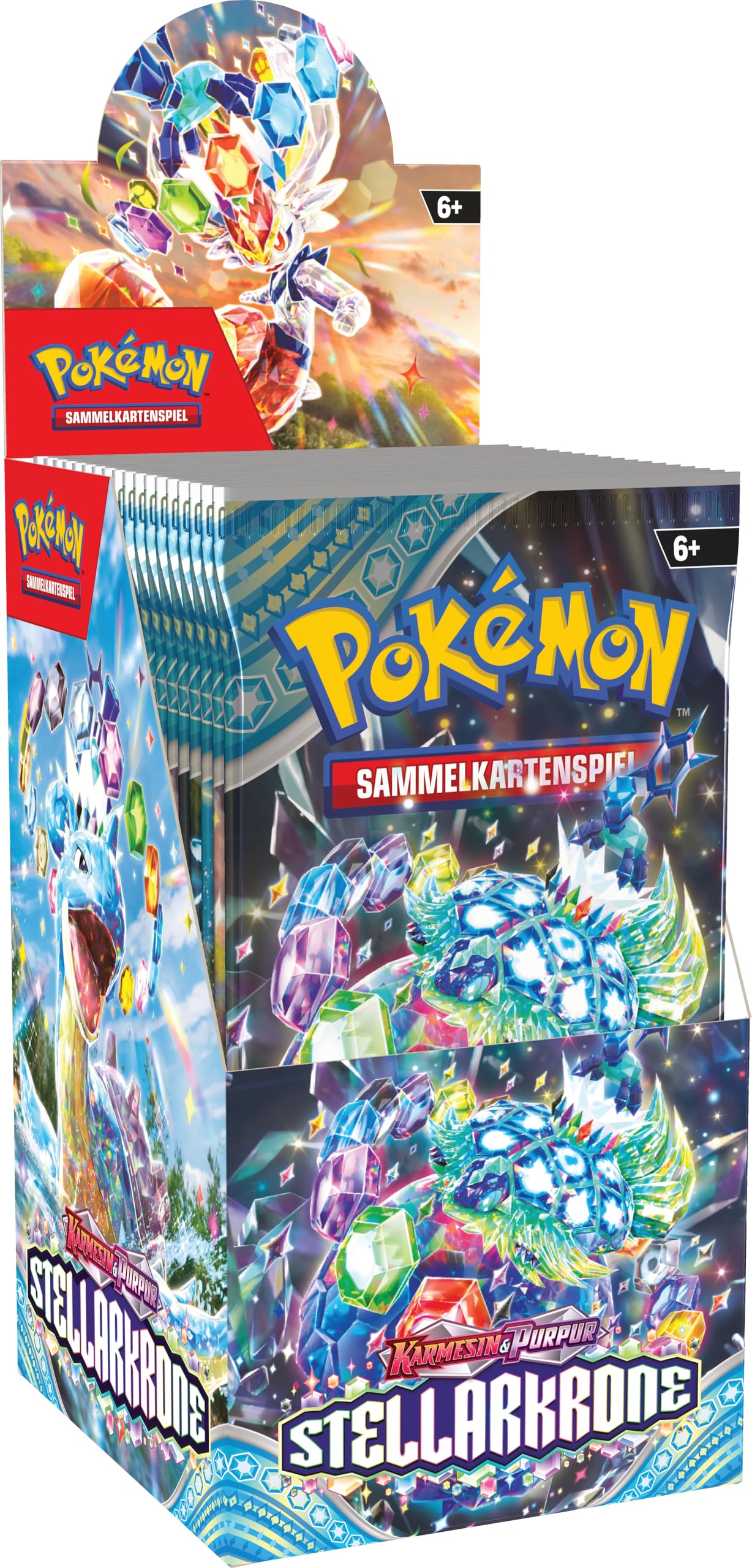 Pokemon Trading Card Game: Booster Bundle Crimson & Purple - Stellar Crown (18 Booster Packs)