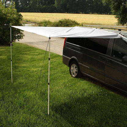 your GEAR Motorhome Tarp 260 x 240 Sunshade including poles for camping bus van car UV 50+ protection waterproof 5000mm