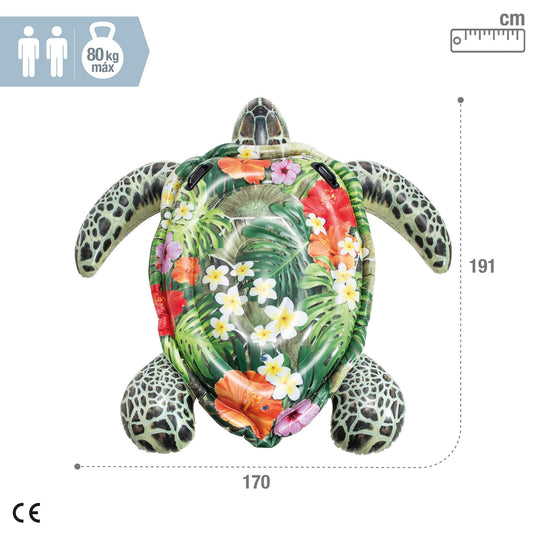 INTEX Inflatable Turtle, Multicolored