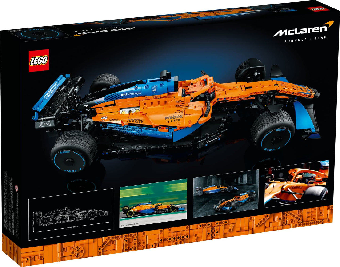 LEGO Technic 42141 McLaren Formula 1 Racing Car Building Kit for Adults (1,434 pieces)