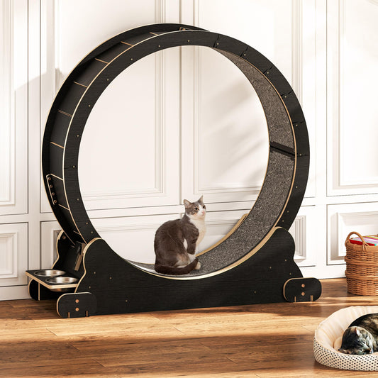 YITAHOME Cat Wheel Large Cat Exercise Wheel Silent Cat Wheel for Big Cats, Indoor Cats Fitness Cat Wheel Workout Equipment, 1065x1010x380mm