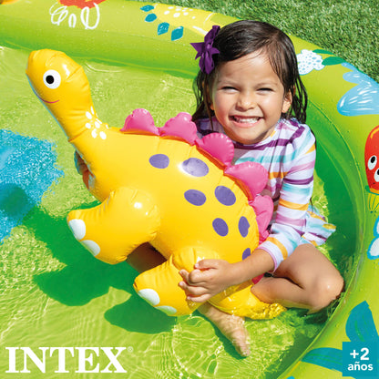 Intex 57166NP Playcenter Small Dino Dinosaur Inflatable Play Field, Multicolor